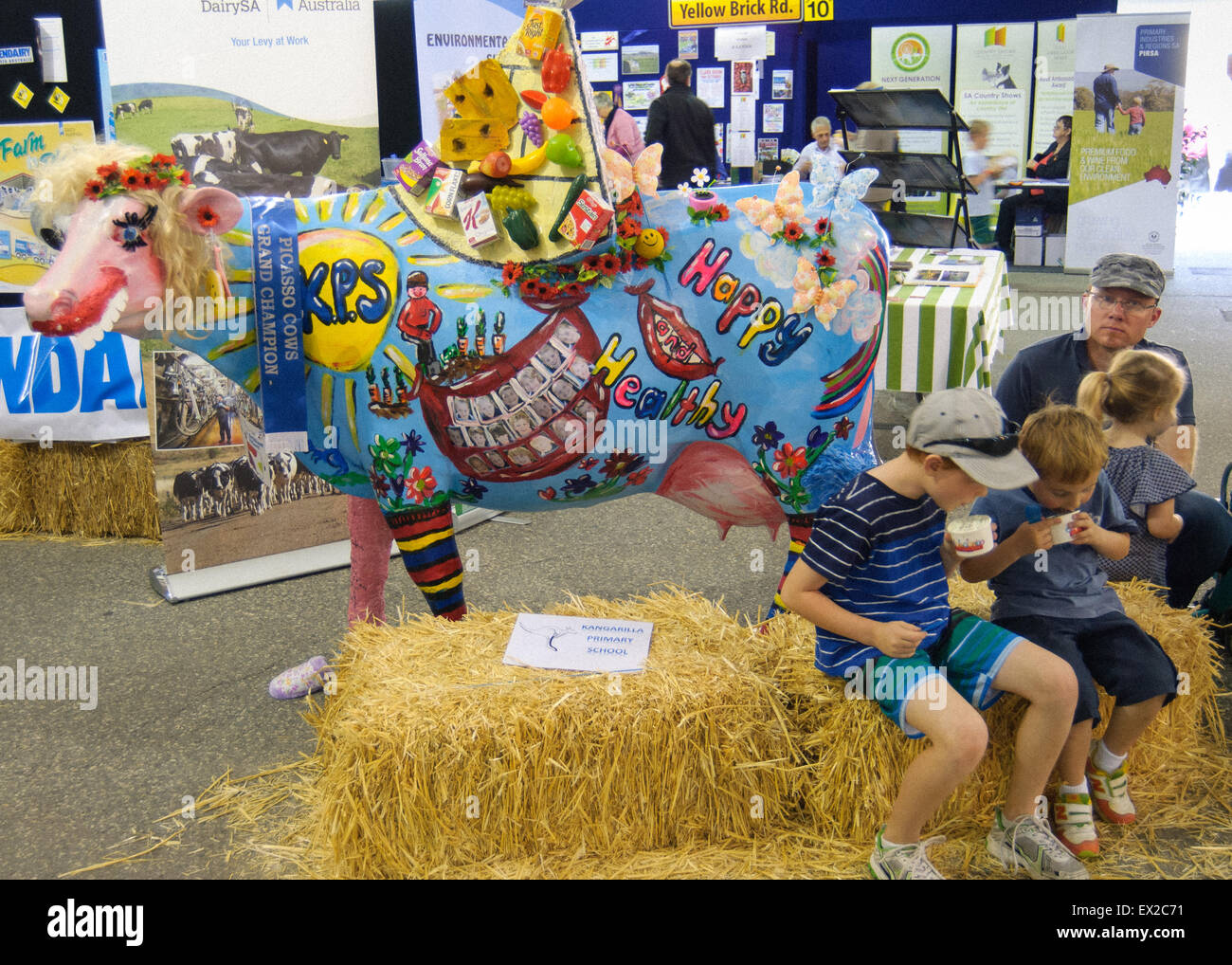 Giostre e divertimenti al Royal Show di Adelaide, Australia del Sud. Foto Stock
