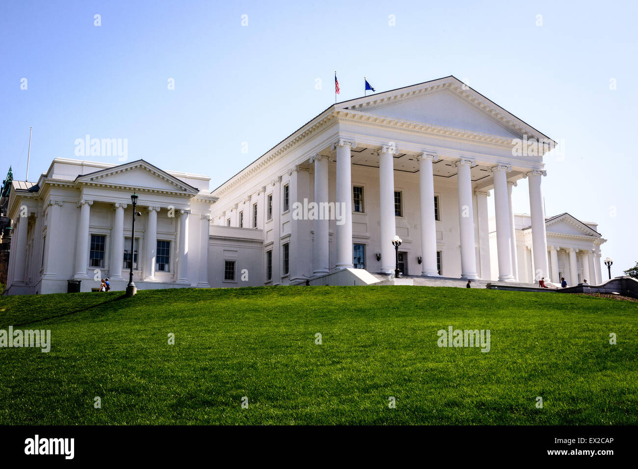 Virginia State Capitol, Piazza del Campidoglio, Richmond, Virginia Foto Stock