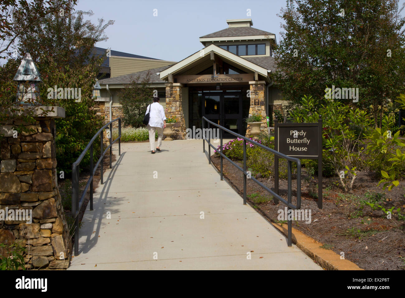 Purdy Butterfly House all'Huntsville Giardino Botanico, Huntsville, AL Foto Stock