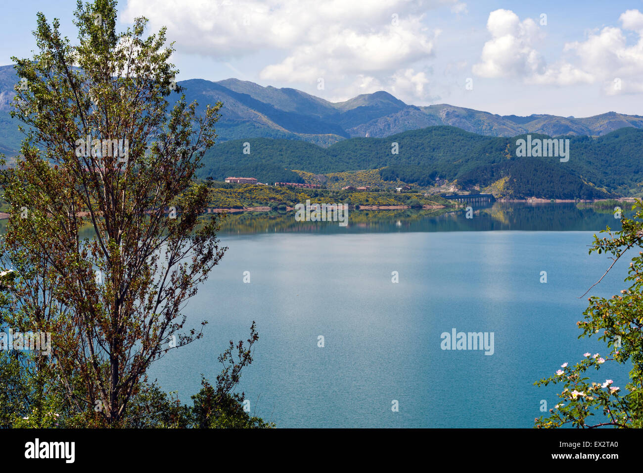 Embalse de Riaño, Riaño, Picos de Europa, Spagna Foto Stock