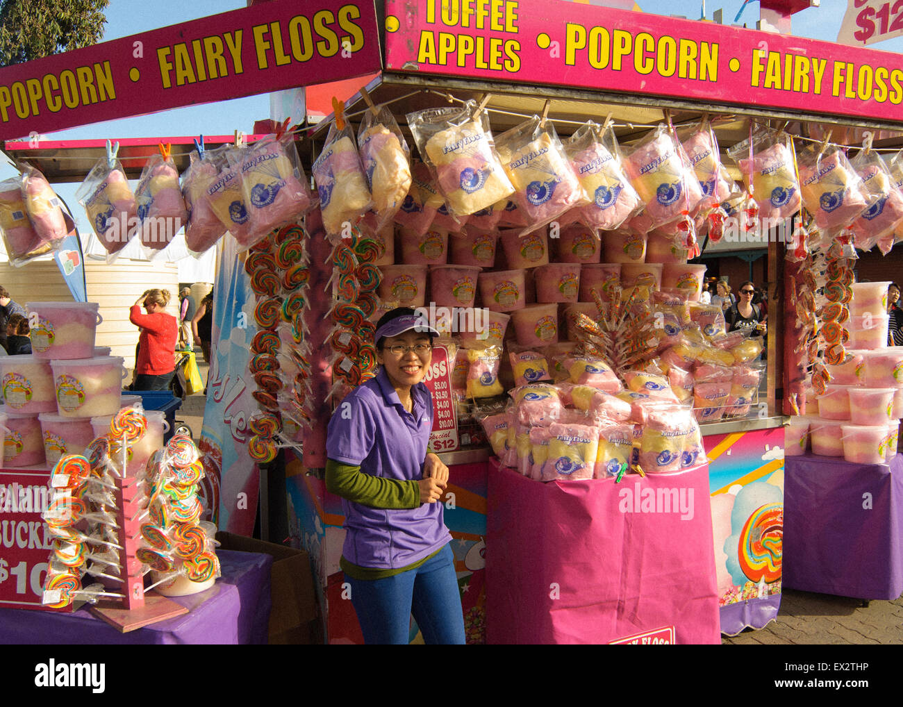 Giostre e divertimenti al Royal Show di Adelaide, Australia del Sud. Foto Stock