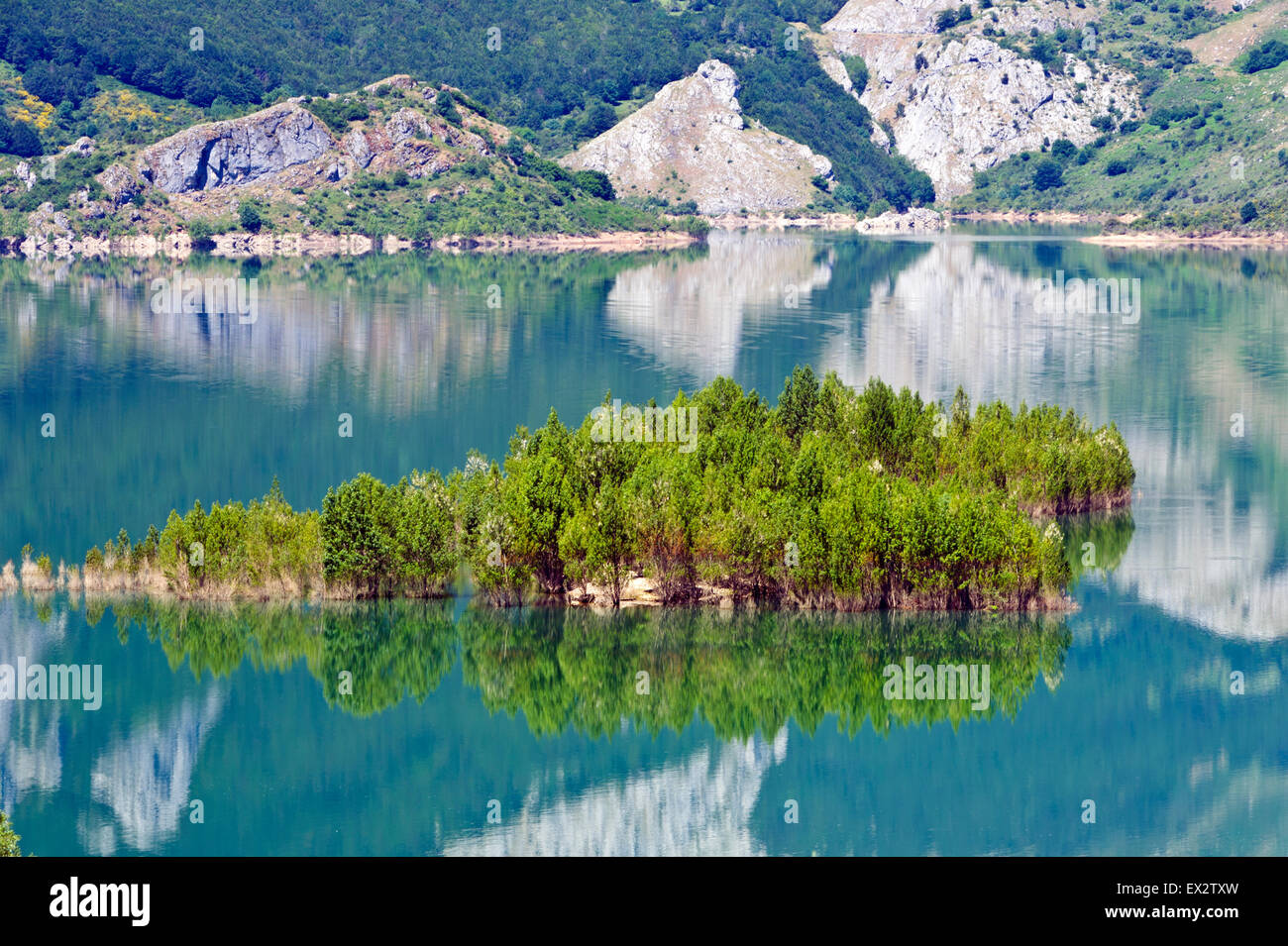 Embalse de Riaño, Riaño, Picos de Europa, Spagna Foto Stock