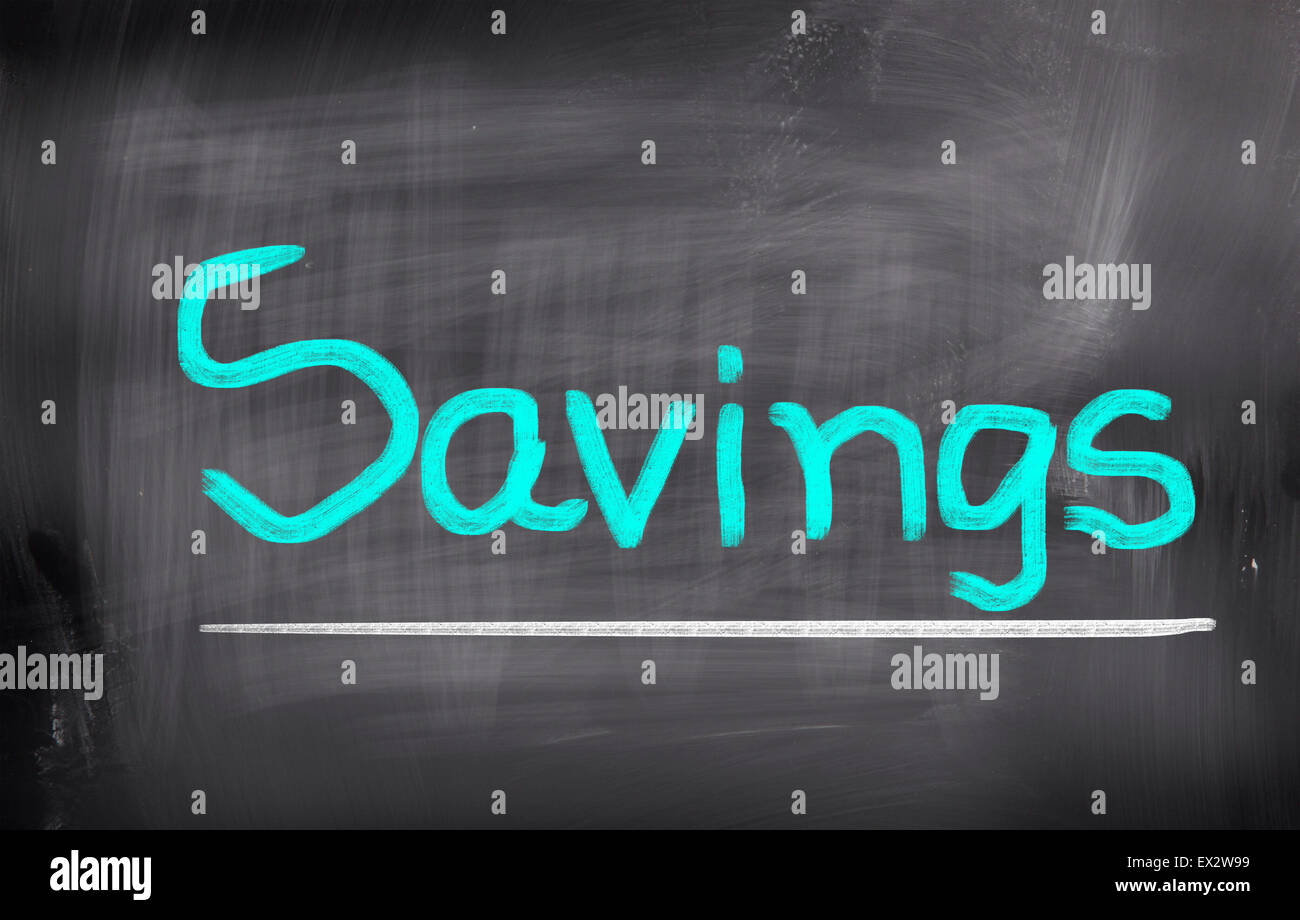 Concetto di risparmio Foto Stock