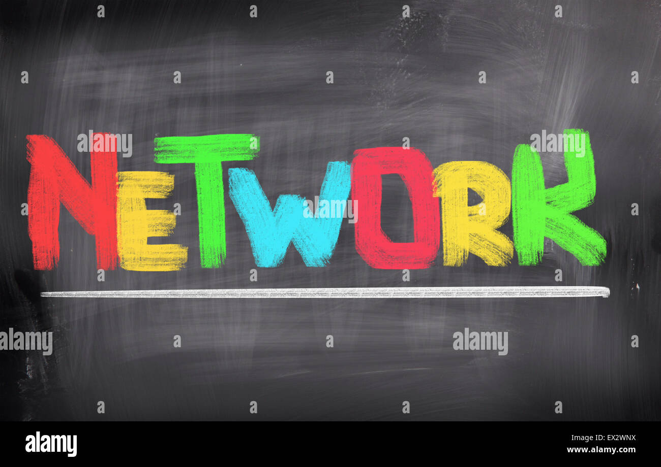 Concetto di rete Foto Stock