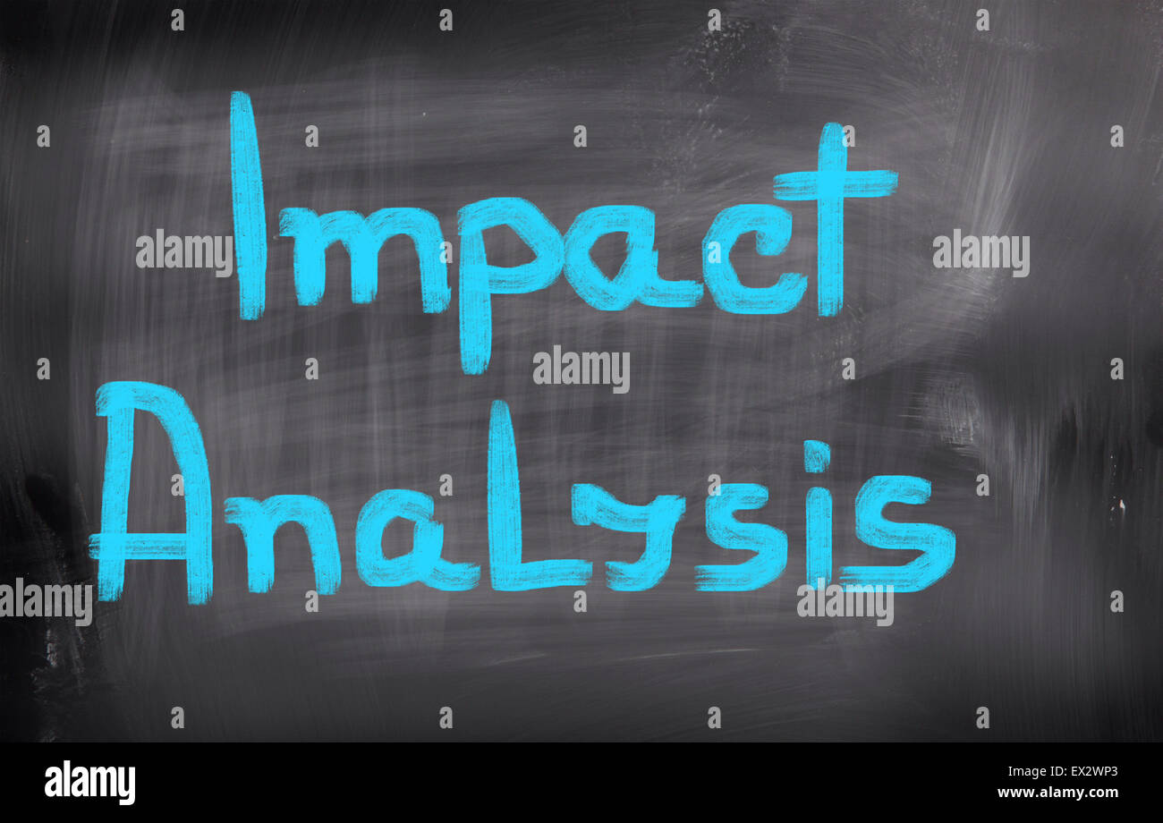 Analisi di impatto concetto Foto Stock