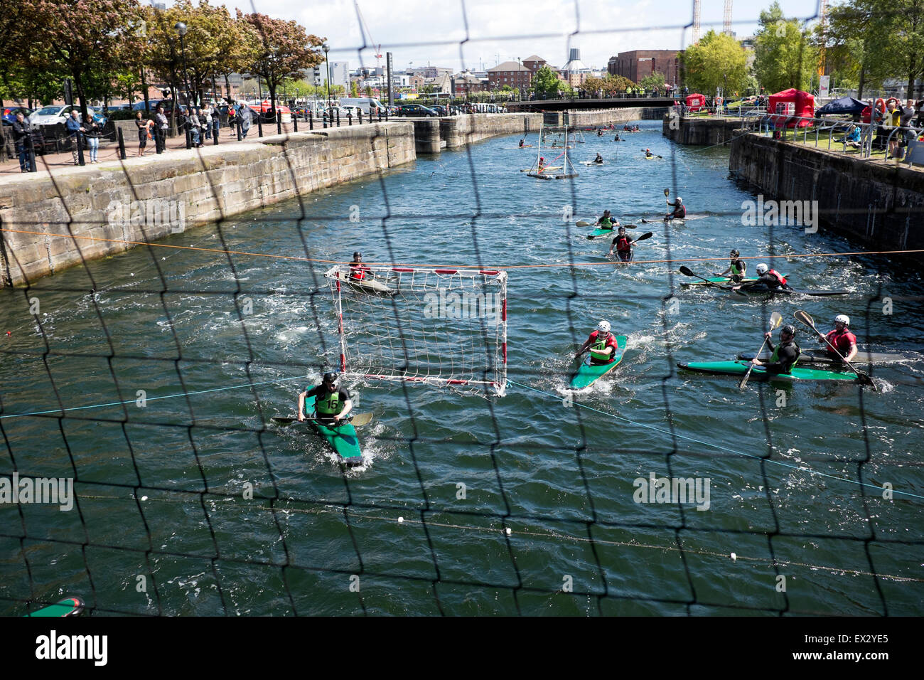 Canoa Pallanuoto concorrenza Sport Football Soccer Foto Stock