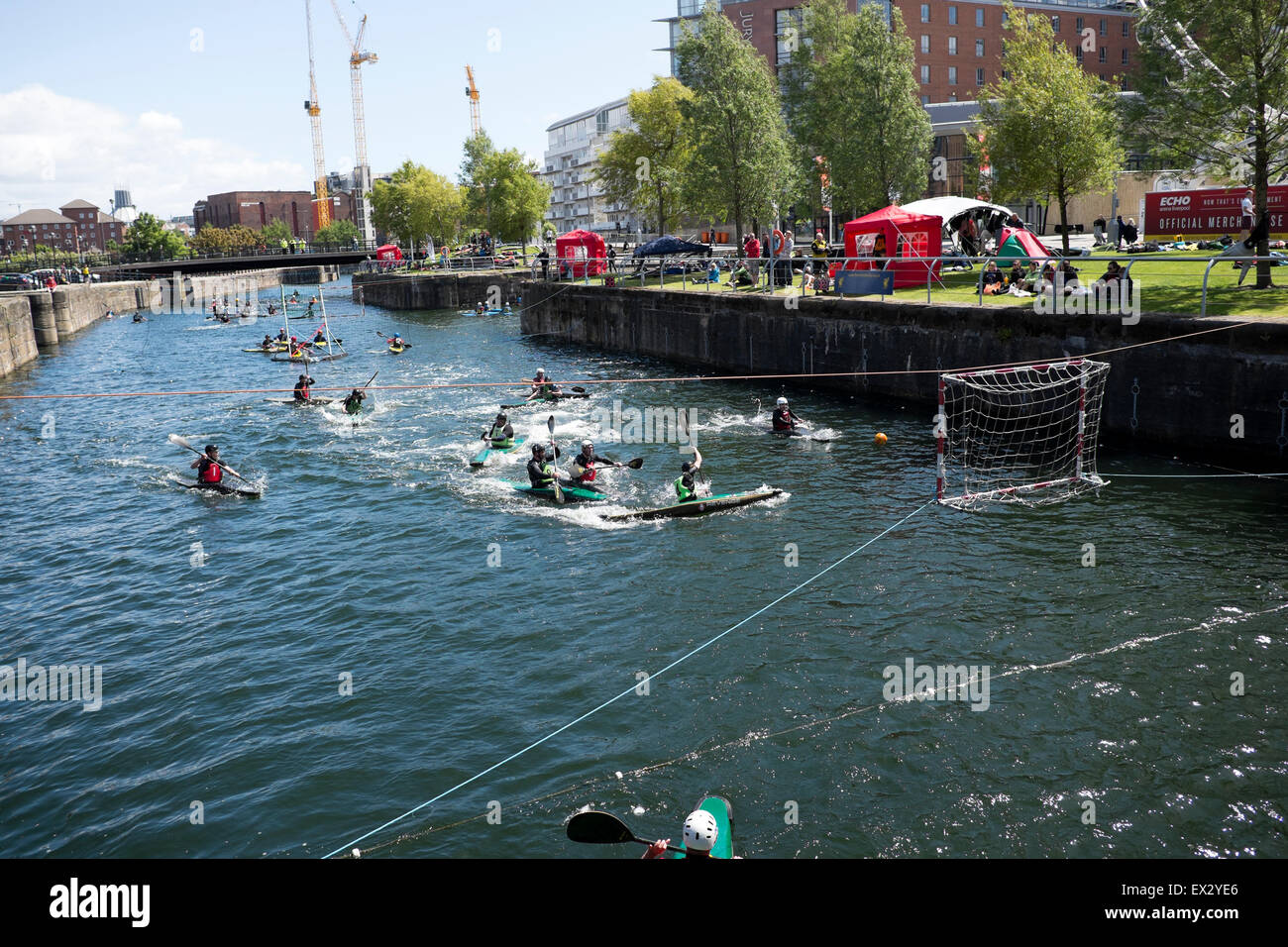 Canoa Pallanuoto concorrenza Sport Football Soccer Foto Stock