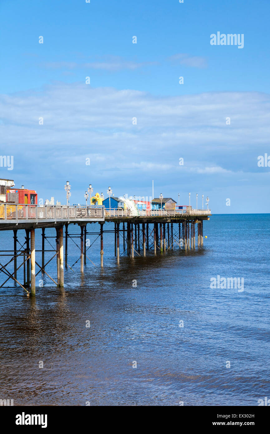 Pier a Teignmouth Beach, Devon, Inghilterra Foto Stock