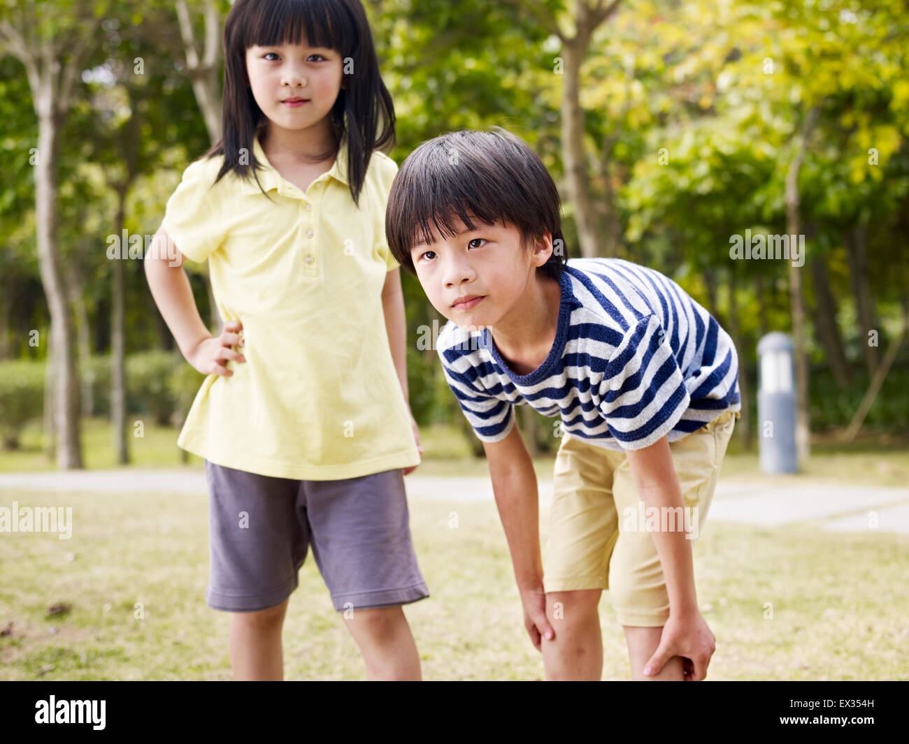 Incantevole bambini asiatici Foto Stock