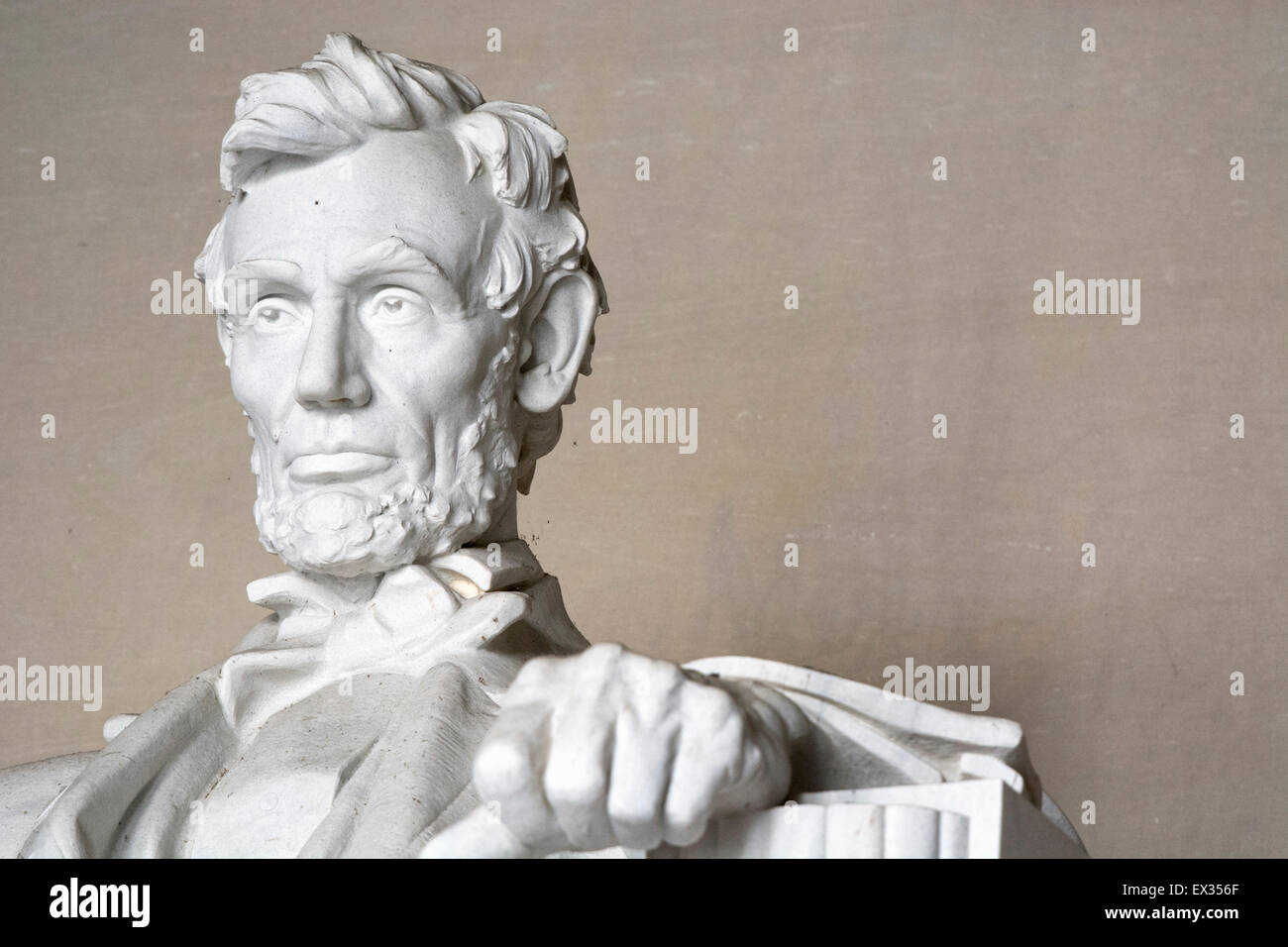Lincoln Memorial statua, Washington DC, Abraham Lincoln Foto Stock