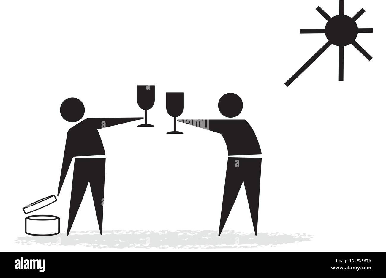 Vita di famosi simboli Illustrazione Vettoriale