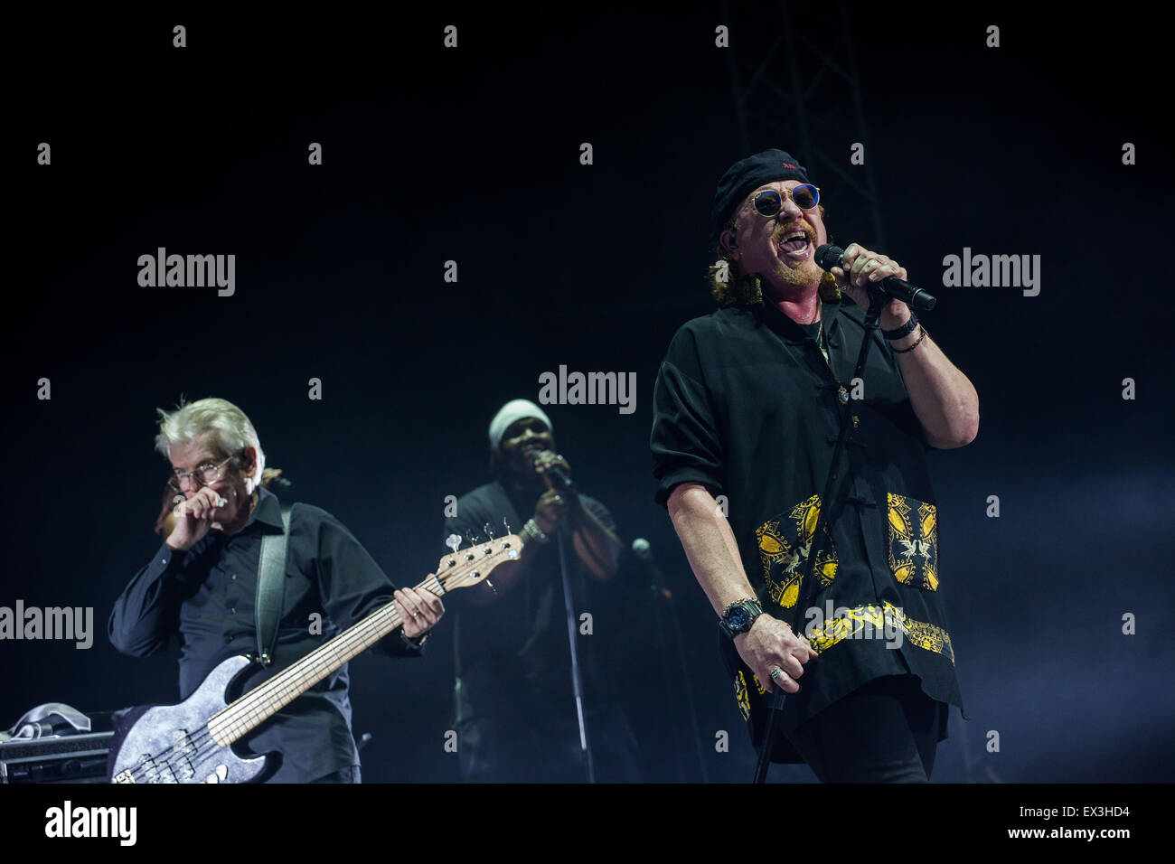 American rock band Toto durante il concerto a Lubiana Foto Stock