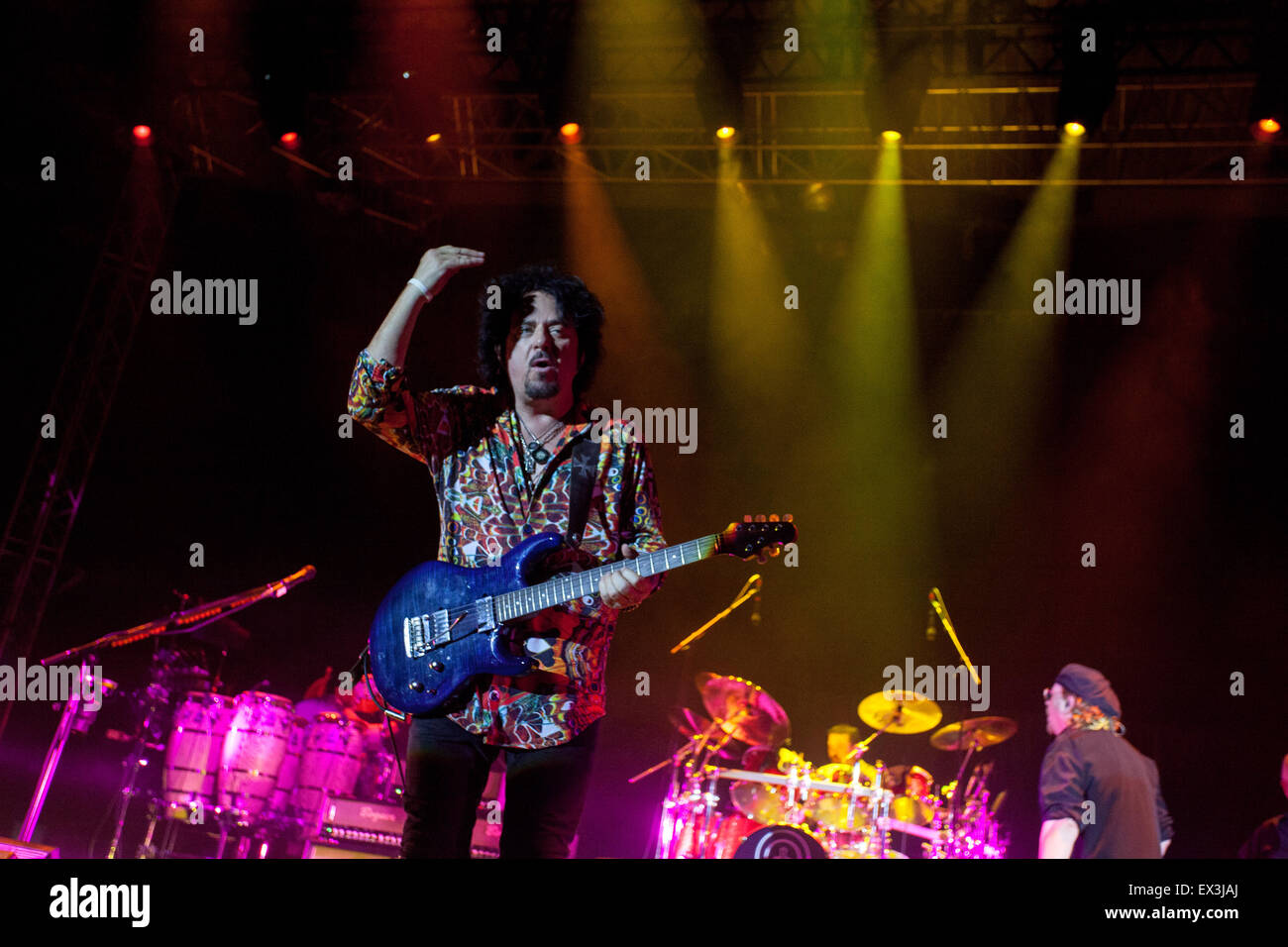 American rock band Toto durante il concerto a Lubiana Foto Stock