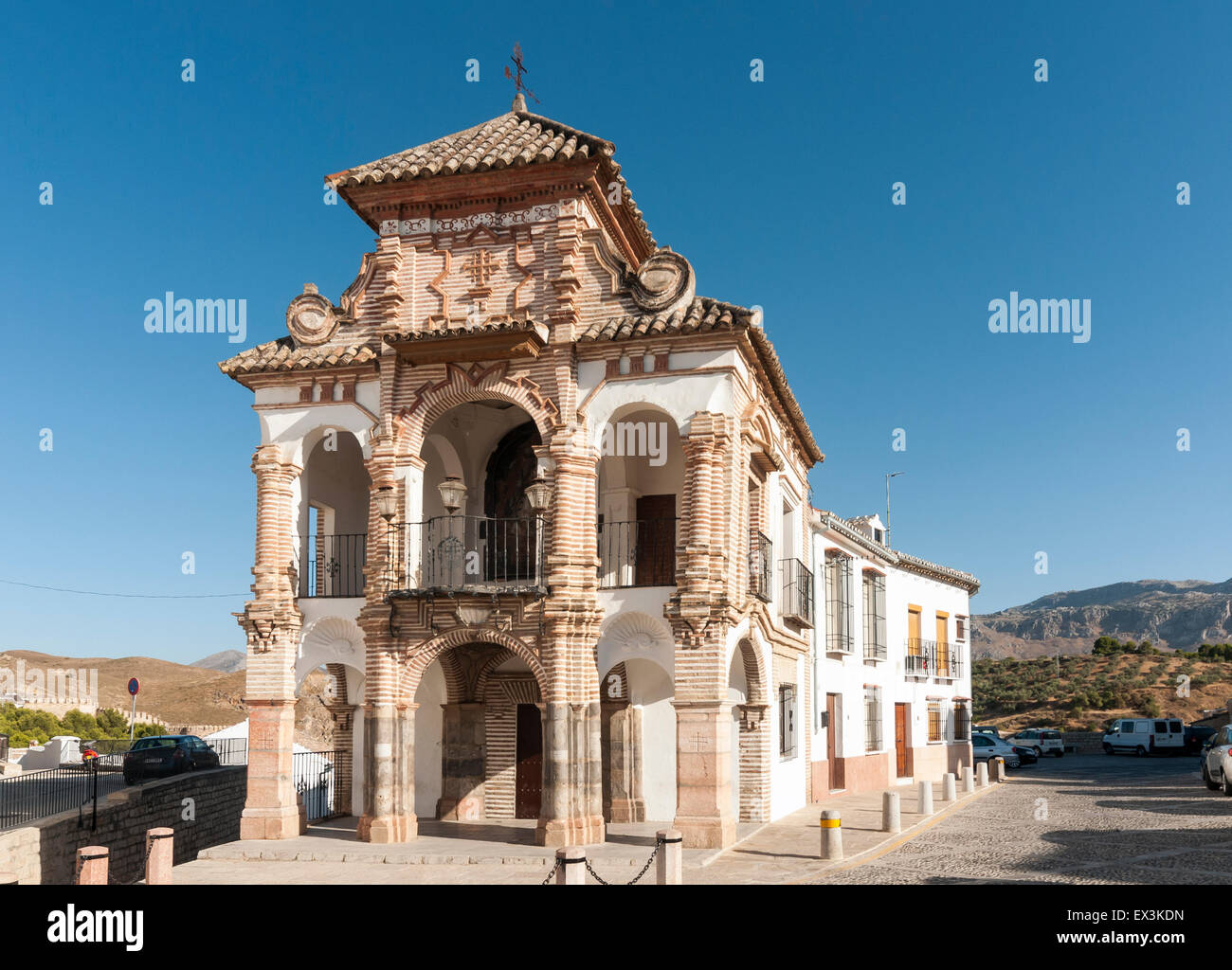 Cappella della Virgen del Socorro, Plaza del Portichuelo, Antequera, Andalusia, Spagna Foto Stock