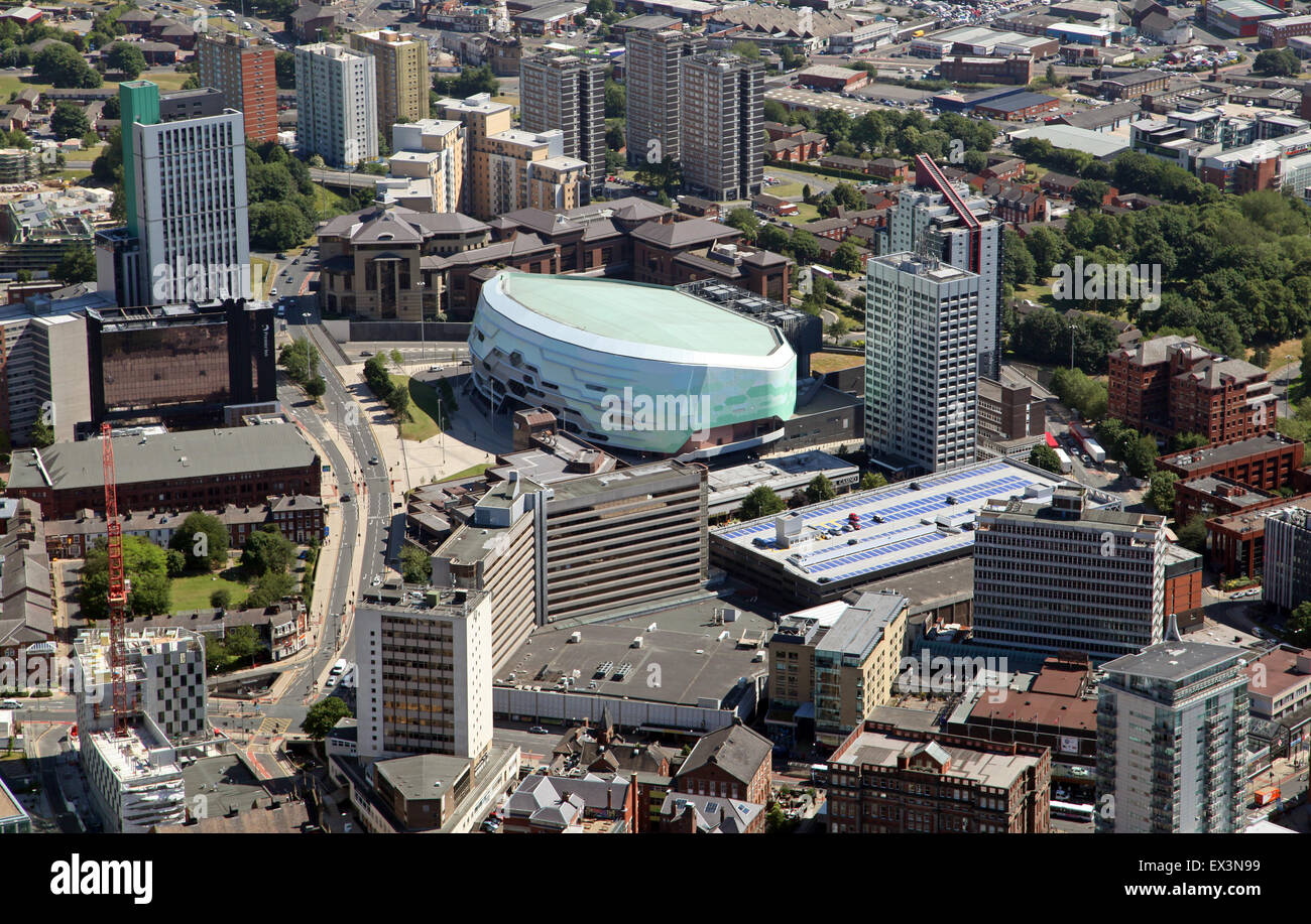 Vista aerea di Leeds prima diretta FD Arena, REGNO UNITO Foto Stock