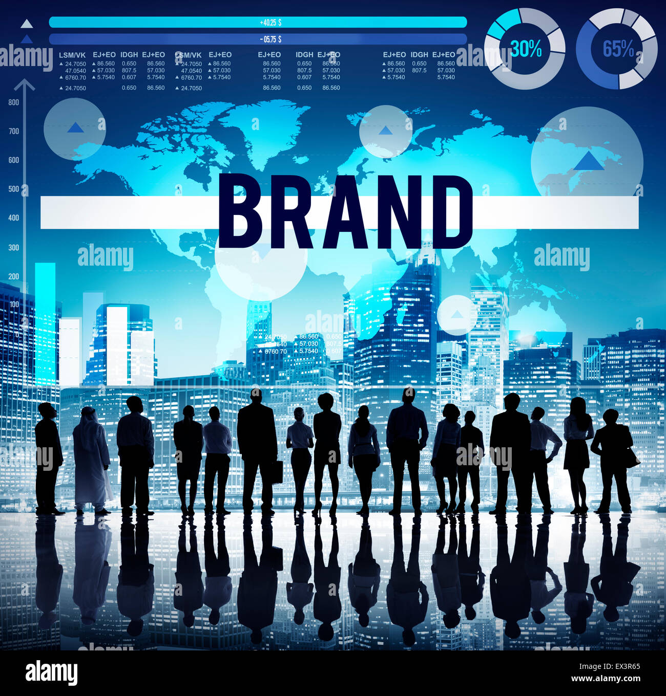 Brand Identity Marketing Concetto di Copyright Foto Stock