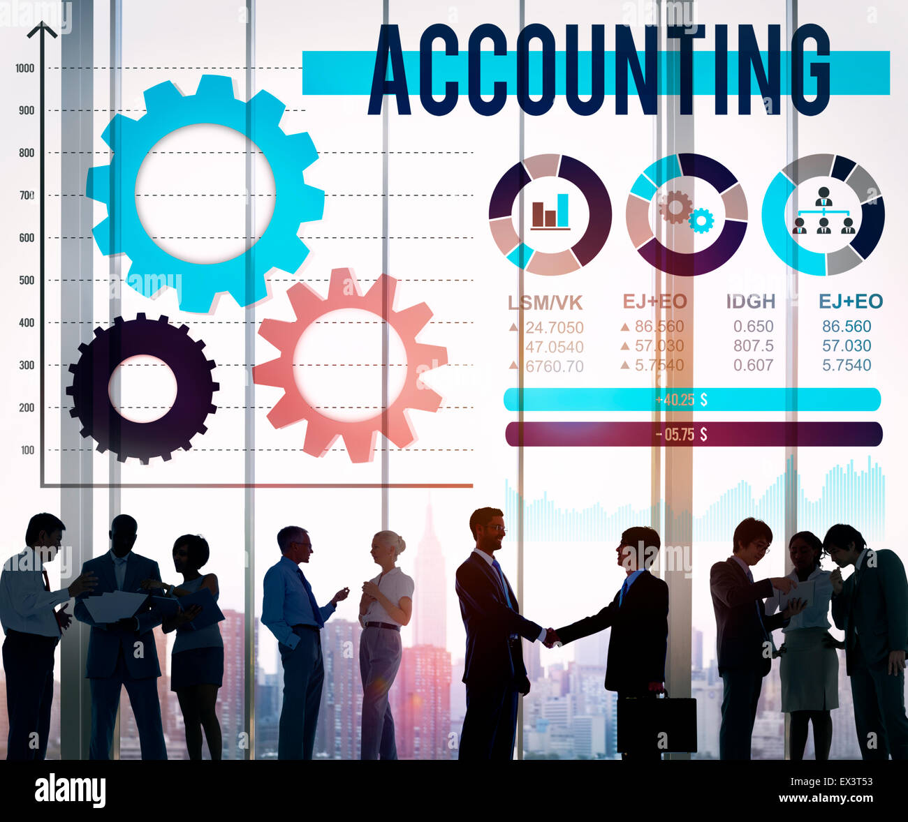 Account di contabilità finanziaria economia finanza Concept Foto Stock