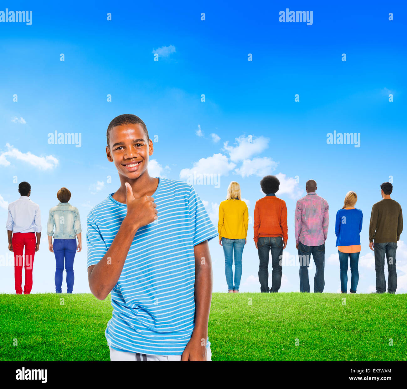 Variegata diversità etnica etnica Variazione unità convivere Concept Foto Stock