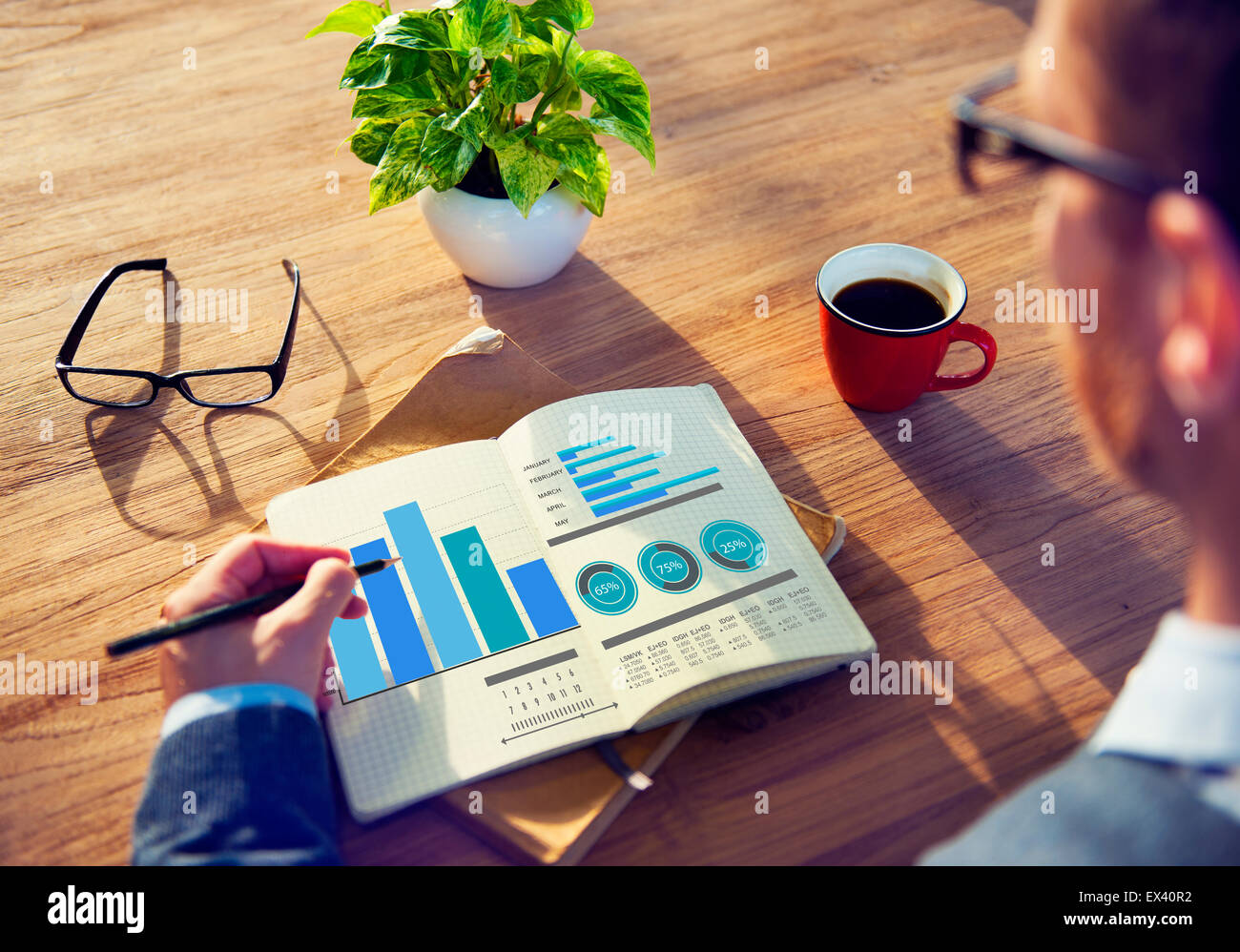 Business strategia di marketing idee di design il concetto di lavoro Foto Stock