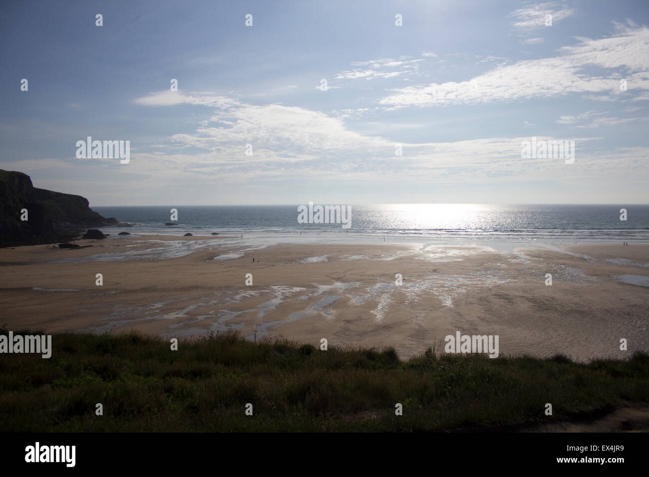 Mawgan Porth Beach, Cornwall, England, Regno Unito Foto Stock