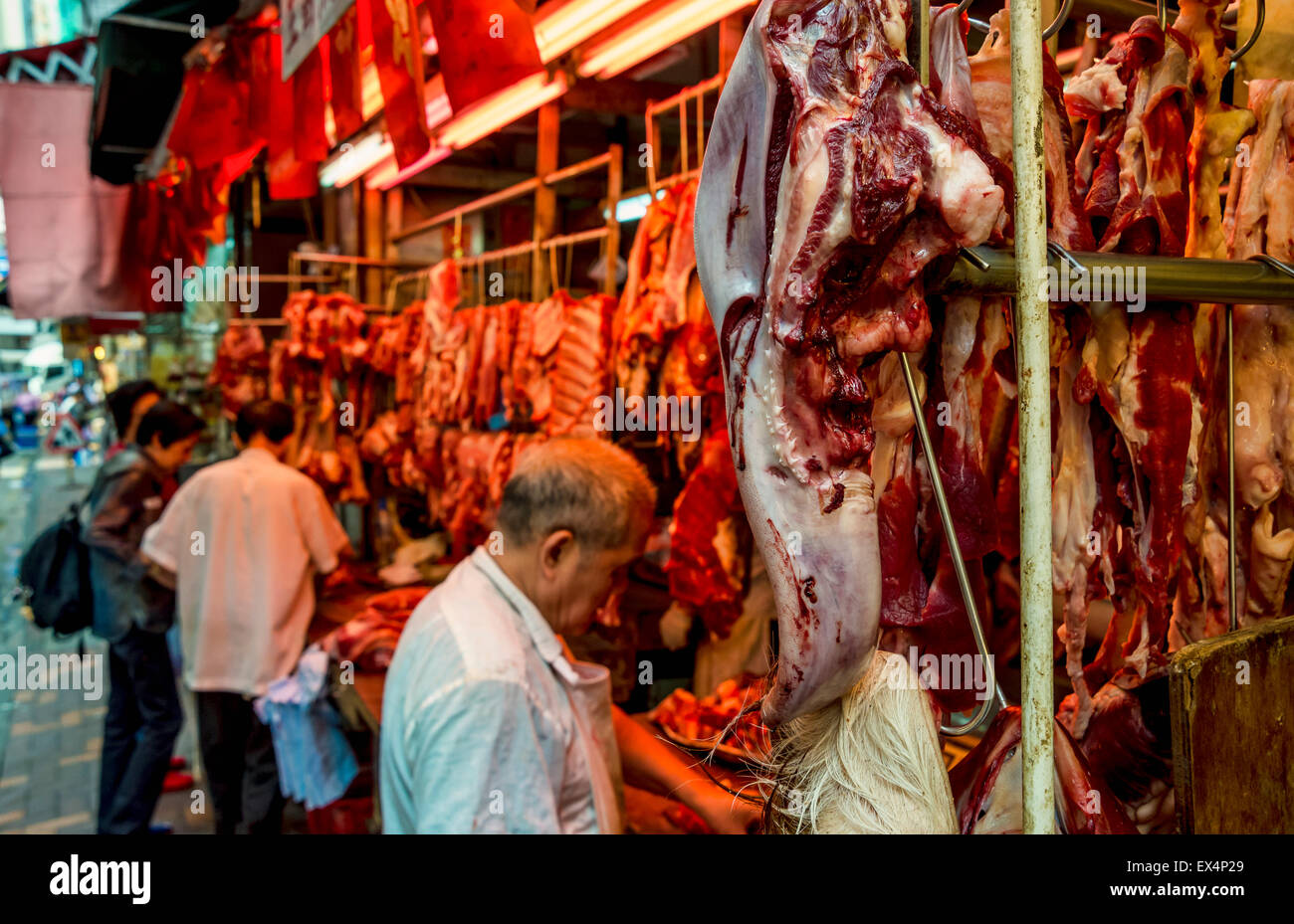 Bowrington Road Market, Hong-Kong Foto Stock