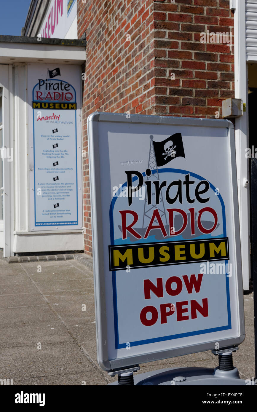 Radio Pirata Museo Clacton-on-Sea, Essex Foto Stock