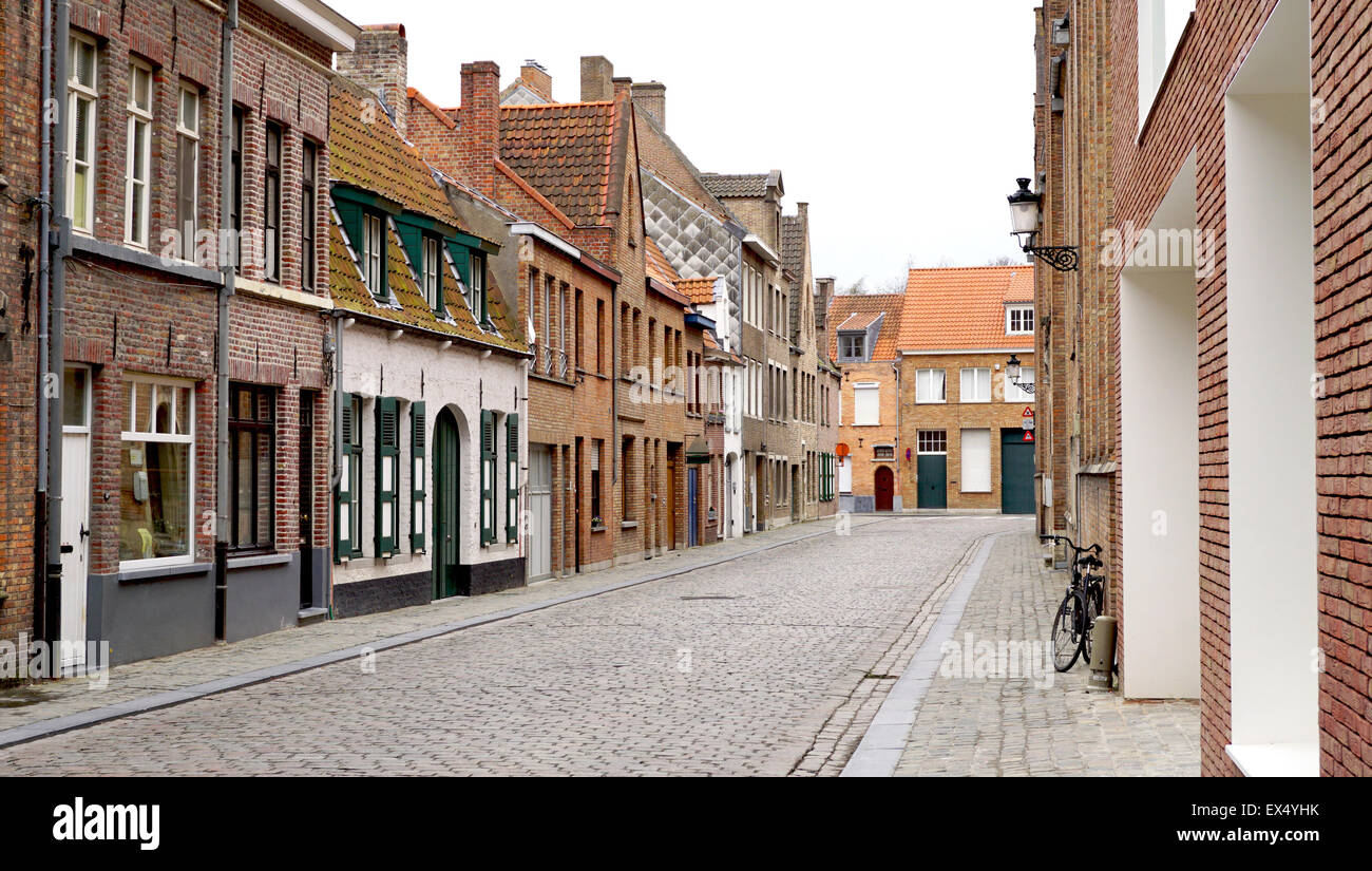 Dalla città vecchia in Brugge Belgio Foto Stock