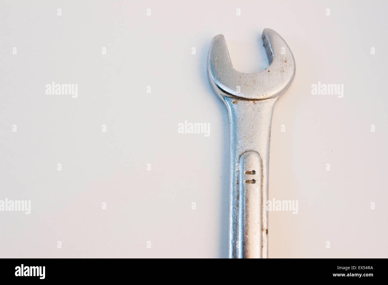 Chiave di lavoro acciaio industria in metallo lucido oggetto Foto Stock