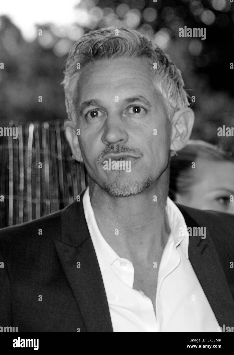 Gary Lineker frequentare le gallerie a serpentina Summer Party a Londra il 2 luglio Foto Stock