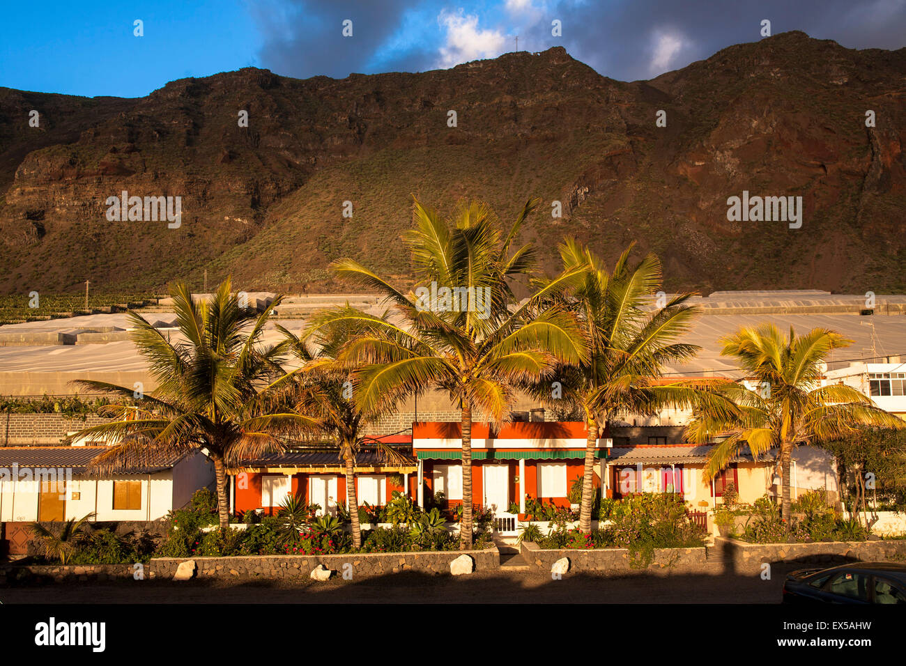 ESP, Spagna, Canarie, l'isola di La Palma, case estive nel villaggio di El Remo presso la west coast. ESP, Spanien, Kan Foto Stock