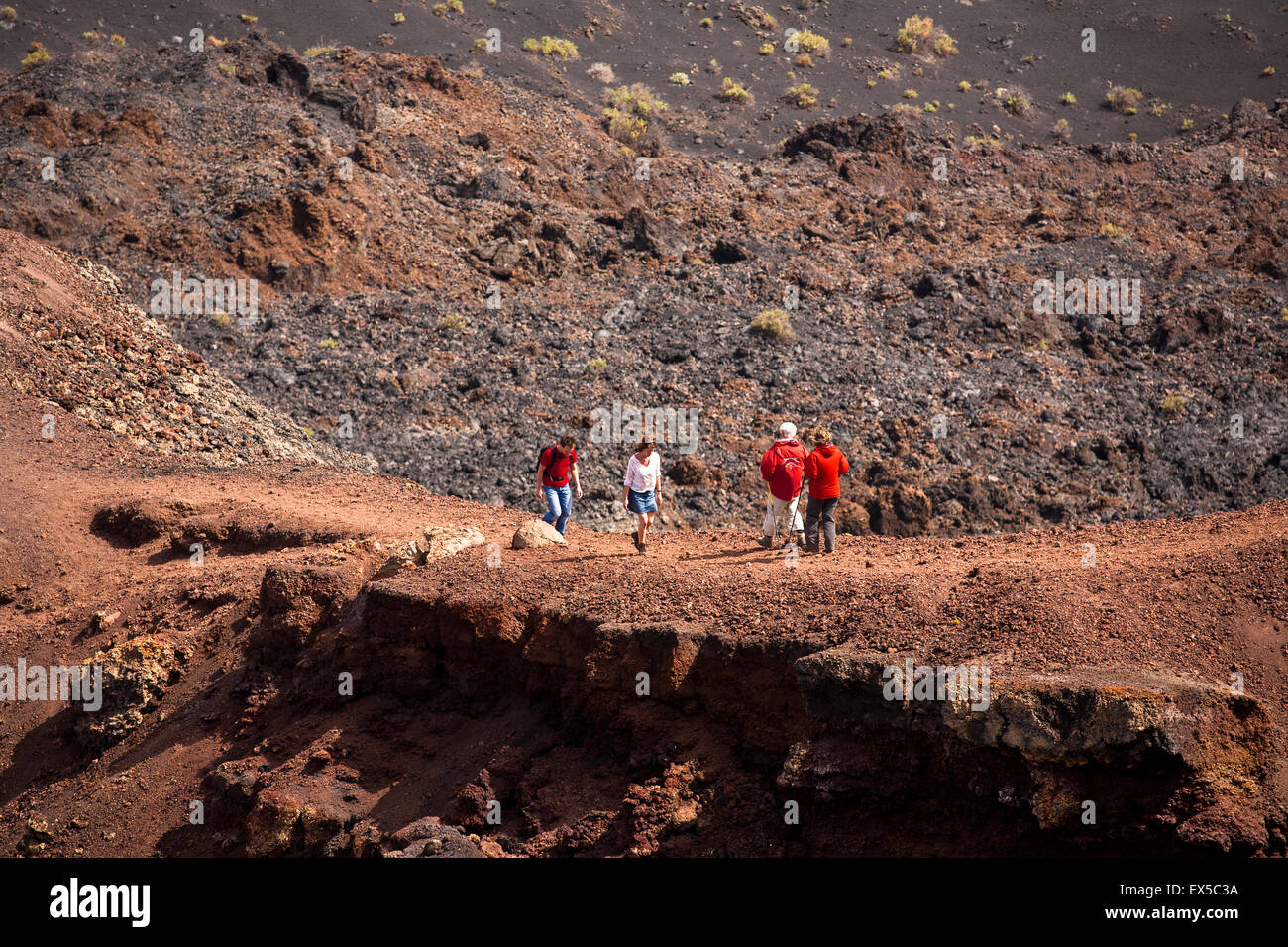 ESP, Spagna, Canarie, l'isola di La Palma, il vulcano Teneguia vicino a Fuencaliente/Los Canarios sulla punta meridionale di t Foto Stock