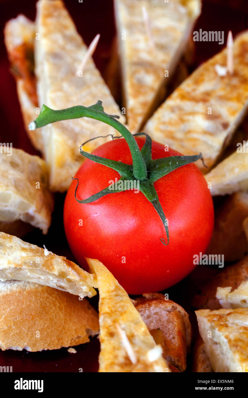 Pomodoro e panini, toast Foto Stock