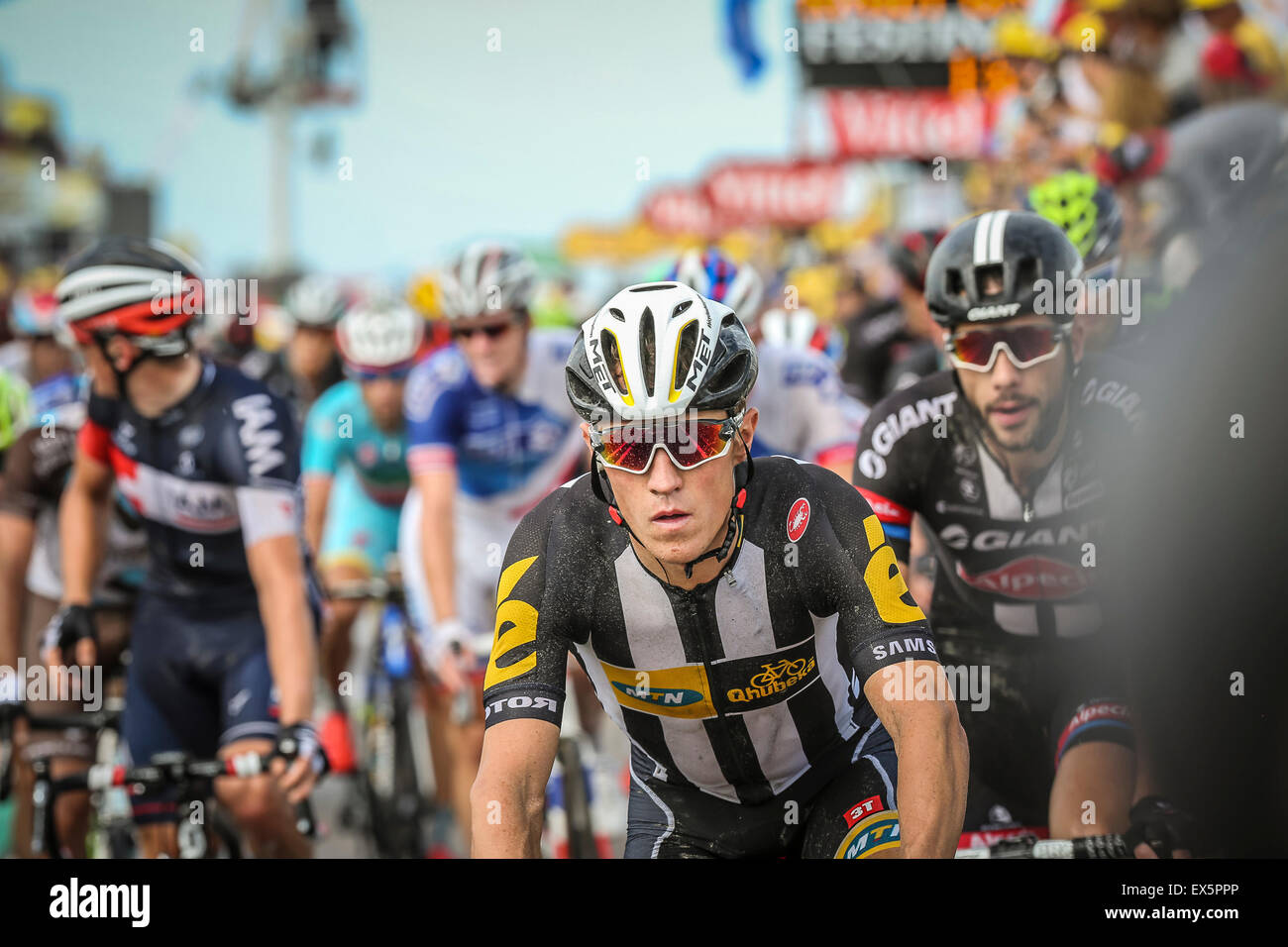 Utrecht, Paesi Bassi. 5 Luglio, 2015. Tour de France il secondo stadio di credito: Jan de Wild/Alamy Live News Foto Stock