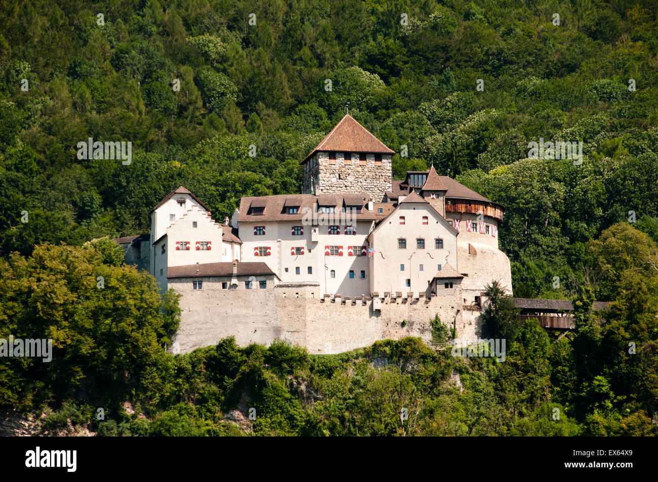 Il castello di Vaduz - Liechtenstein Foto Stock