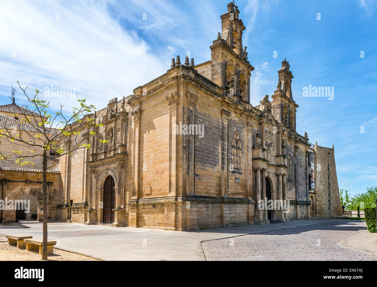 College di Santa Maria de Los Reales Alcazares de Ubeda , Provincia di Jaen, Andalusia, Spagna Foto Stock