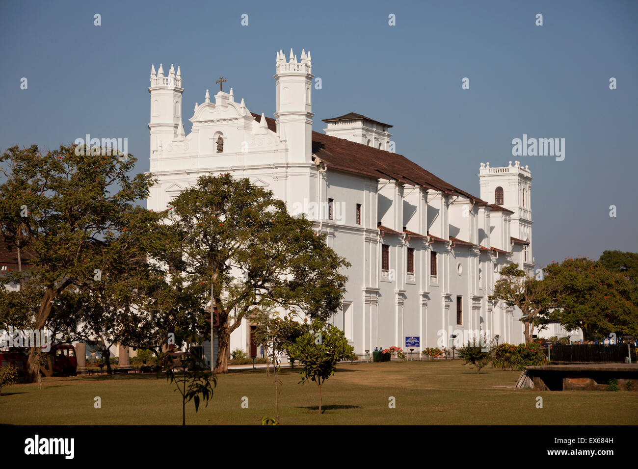 La chiesa di San Francesco di Assisi, Velha Goa o vecchio Goa, vicino a Panaji o Panjim, Goa, India Foto Stock