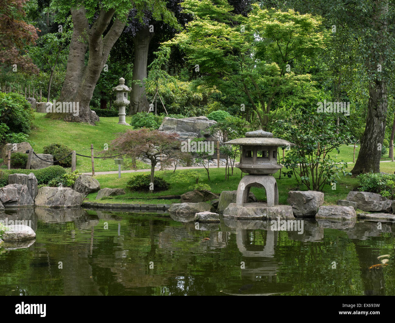 Kyoto Garden, Holland Park, Londra, Inghilterra. Foto Stock