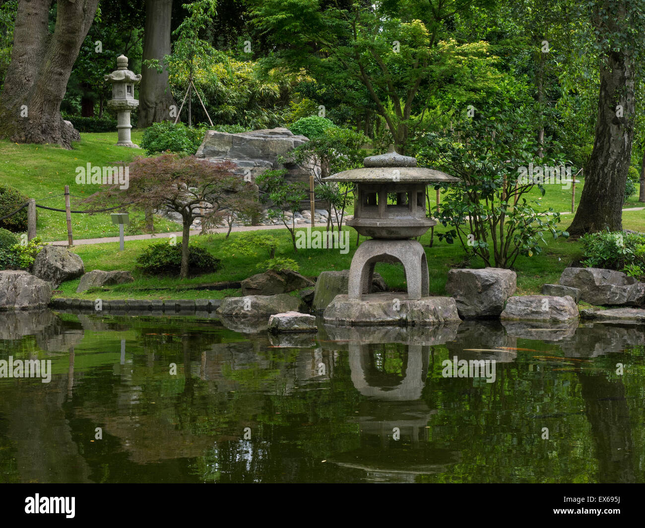 Kyoto Garden, Holland Park, Londra, Inghilterra. Foto Stock