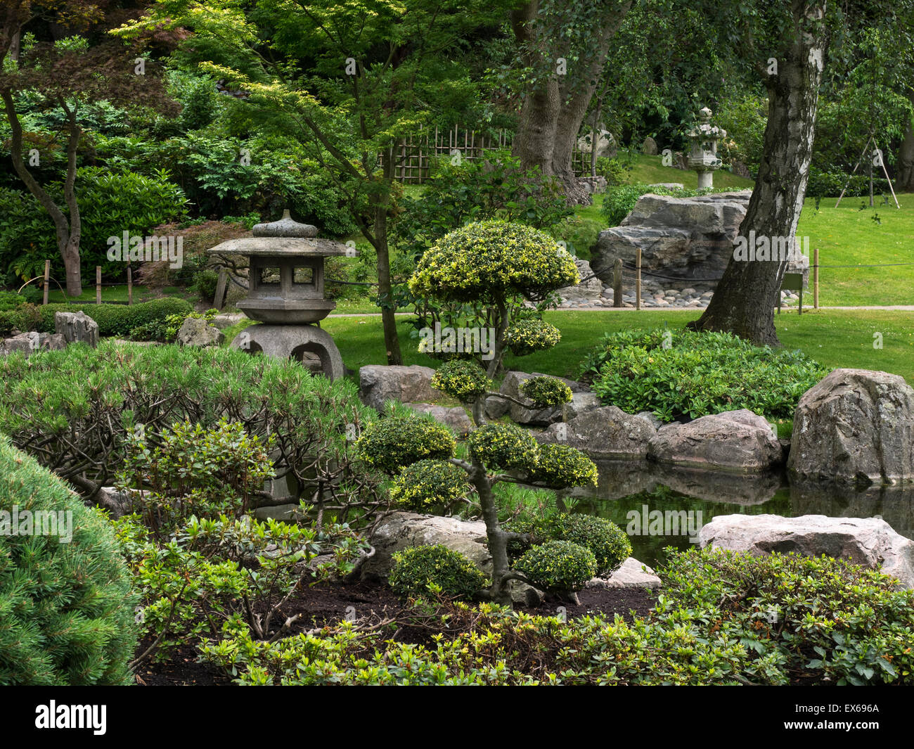 Kyoto Garden, Holland Park, Londra, Inghilterra. Foto Stock