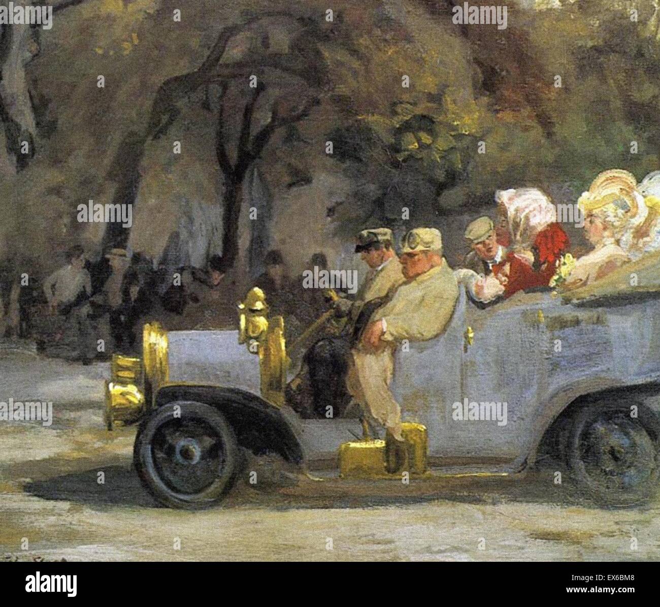 John Sloan grigio e ottone Foto Stock