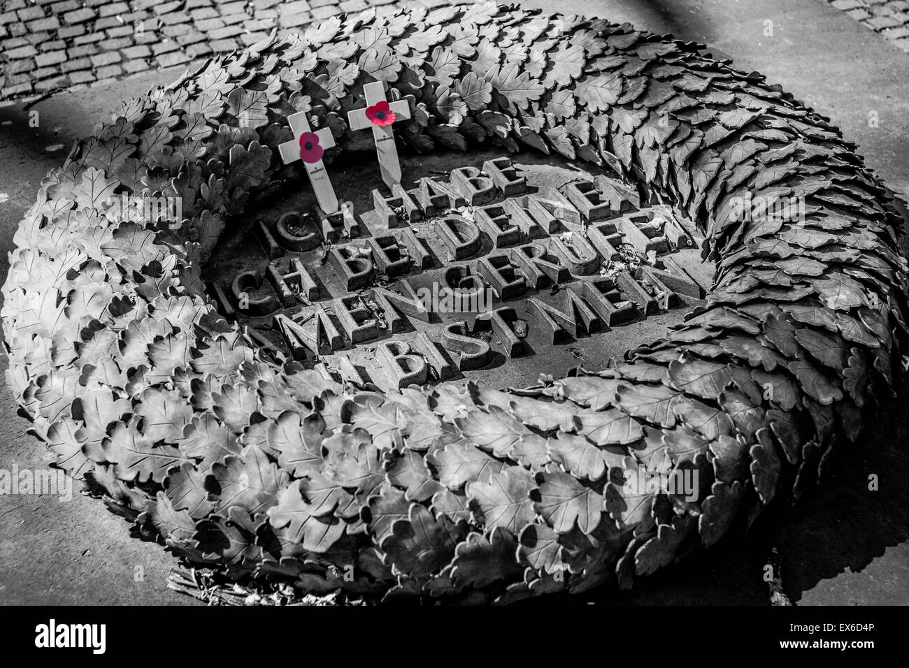 Cimitero di Guerra Tedesco di Langemark. Foto Stock