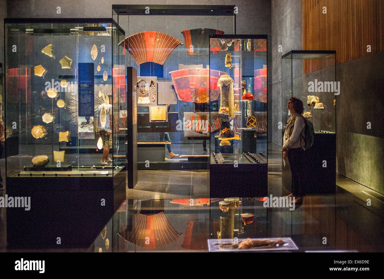 Museo cileno di arte precolombiana, Sala Cile antes de ser Cile (Cile Cile Hall), Santiago. Il Cile. Foto Stock