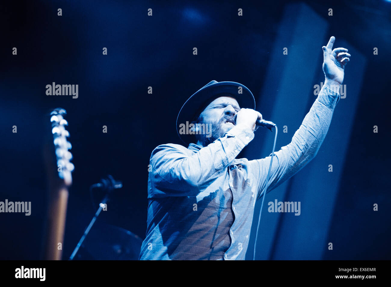 Alex Clare performing live a Mosca, in Russia a Yotaspace nightclub il 12 febbraio 2015 Foto Stock
