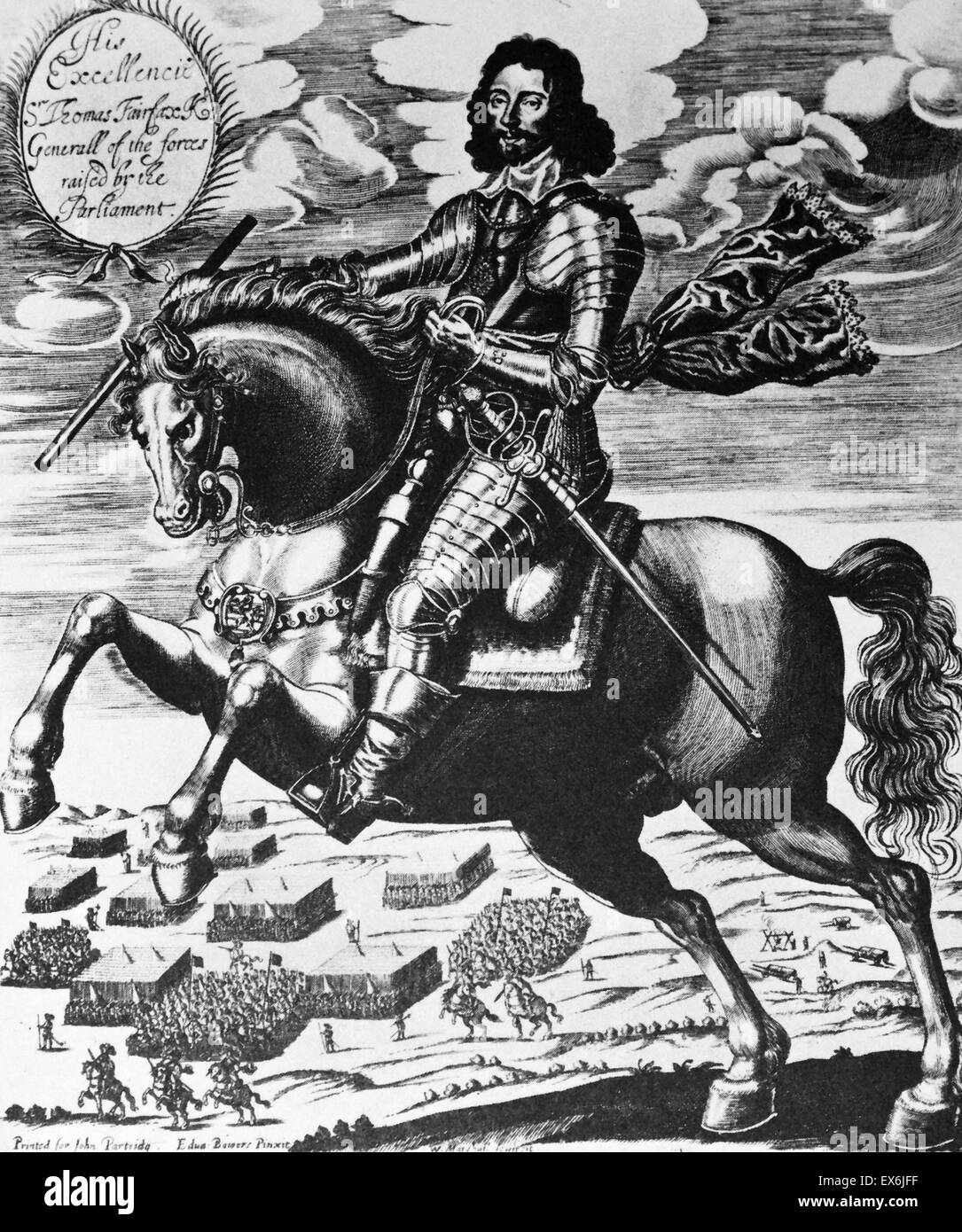 Sir Thomas Fairfax, 1647. Dall'Isola di razza, un ventesimo secolo libro che ripercorre la storia delle isole britanniche dal pre-romana all'era Vittoriana. Scritto da Sir Winston Churchill e schematizzati da Timothy Baker. Foto Stock