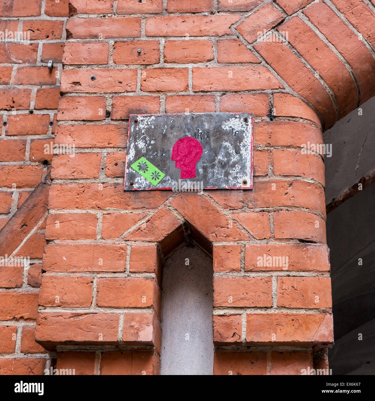 Berlin Handwerkers Verein, artigiani' Association casa piccolo strada urbana illustrazione nel cortile interno in Sophienstrasse Foto Stock