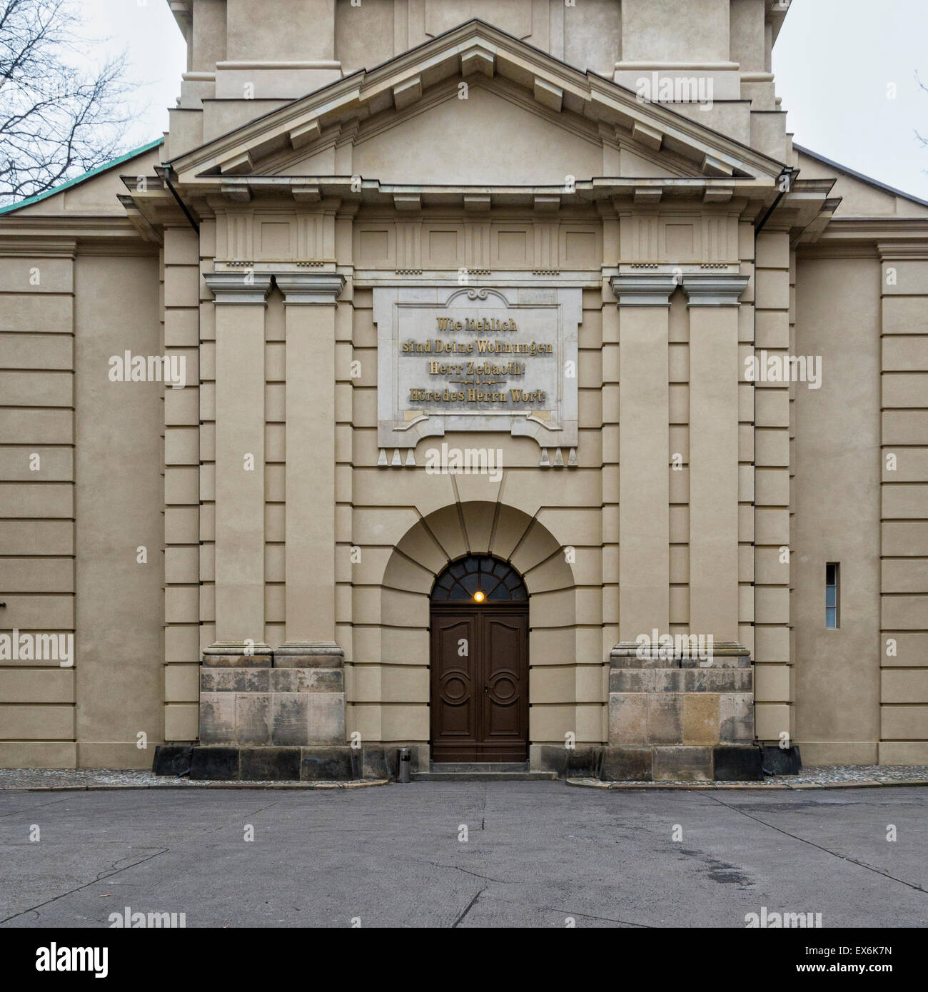 Berlin Sophienkirche, Santa Sofia Chiesa esterno chiesa protestante entrata Foto Stock