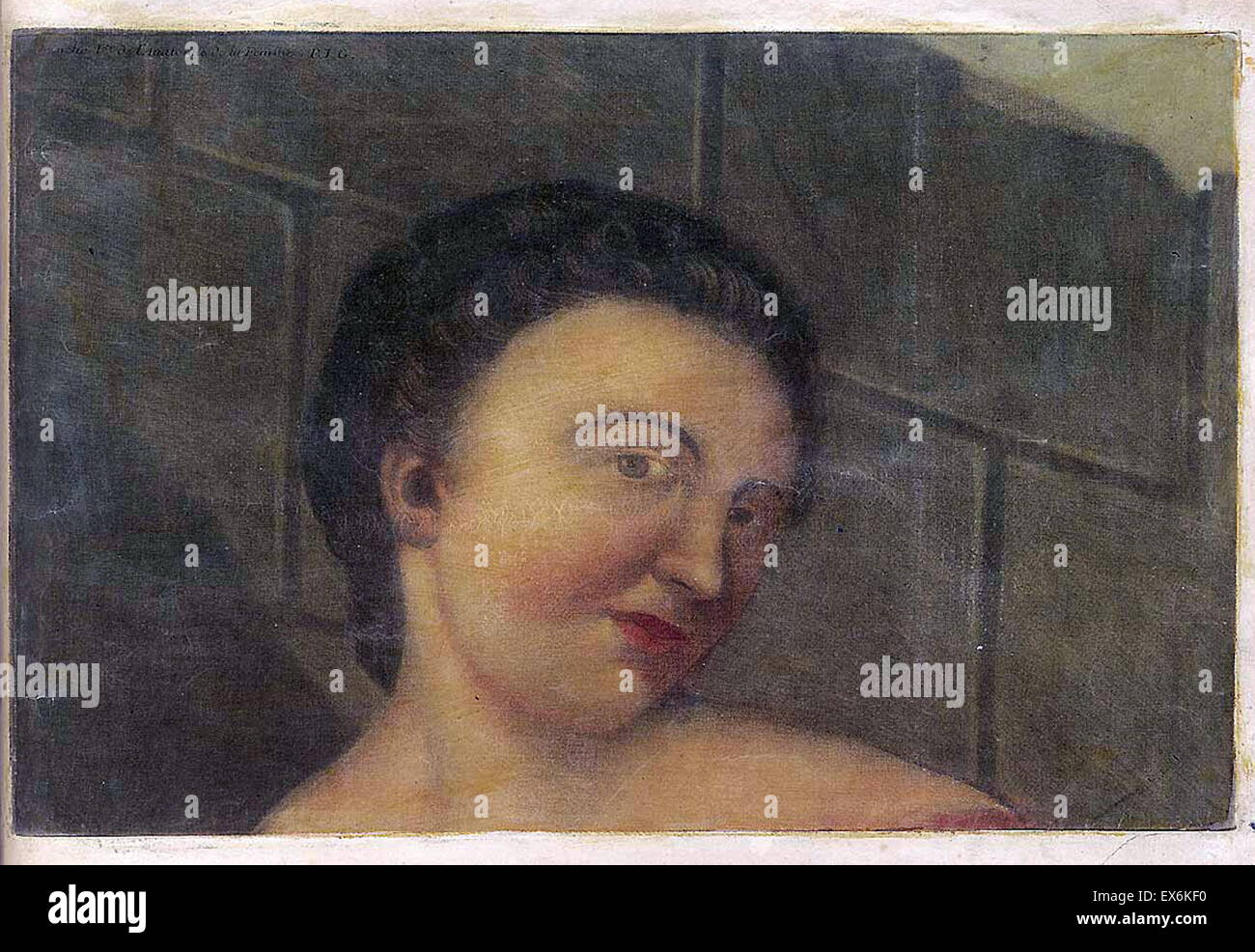 Studio anatomico da Jacques Gautier d'Agoty "Anatomie générale des viscères' Parigi 1752. Foto Stock