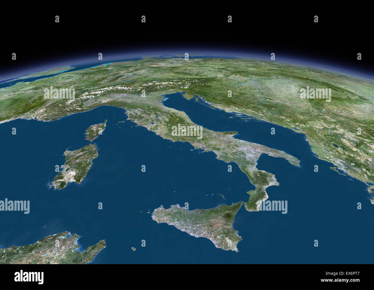 Vista satellitare sicilia immagini e fotografie stock ad alta risoluzione -  Alamy