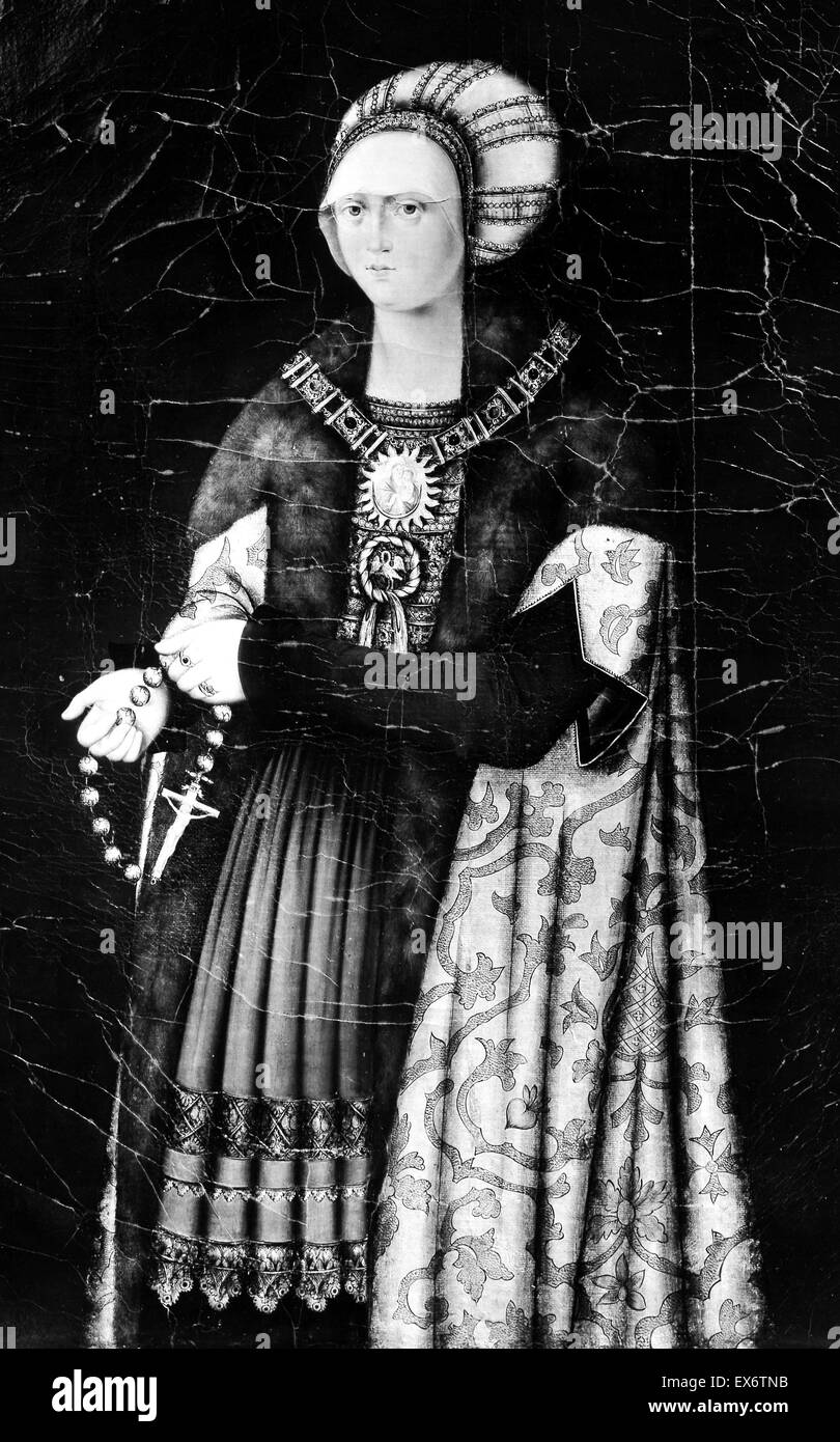 Sophia di Polonia (Polacco: Zofia Jagiellonka, 6 maggio 1464 - 5 ottobre 1512) era un polacchi e lituani princess Foto Stock