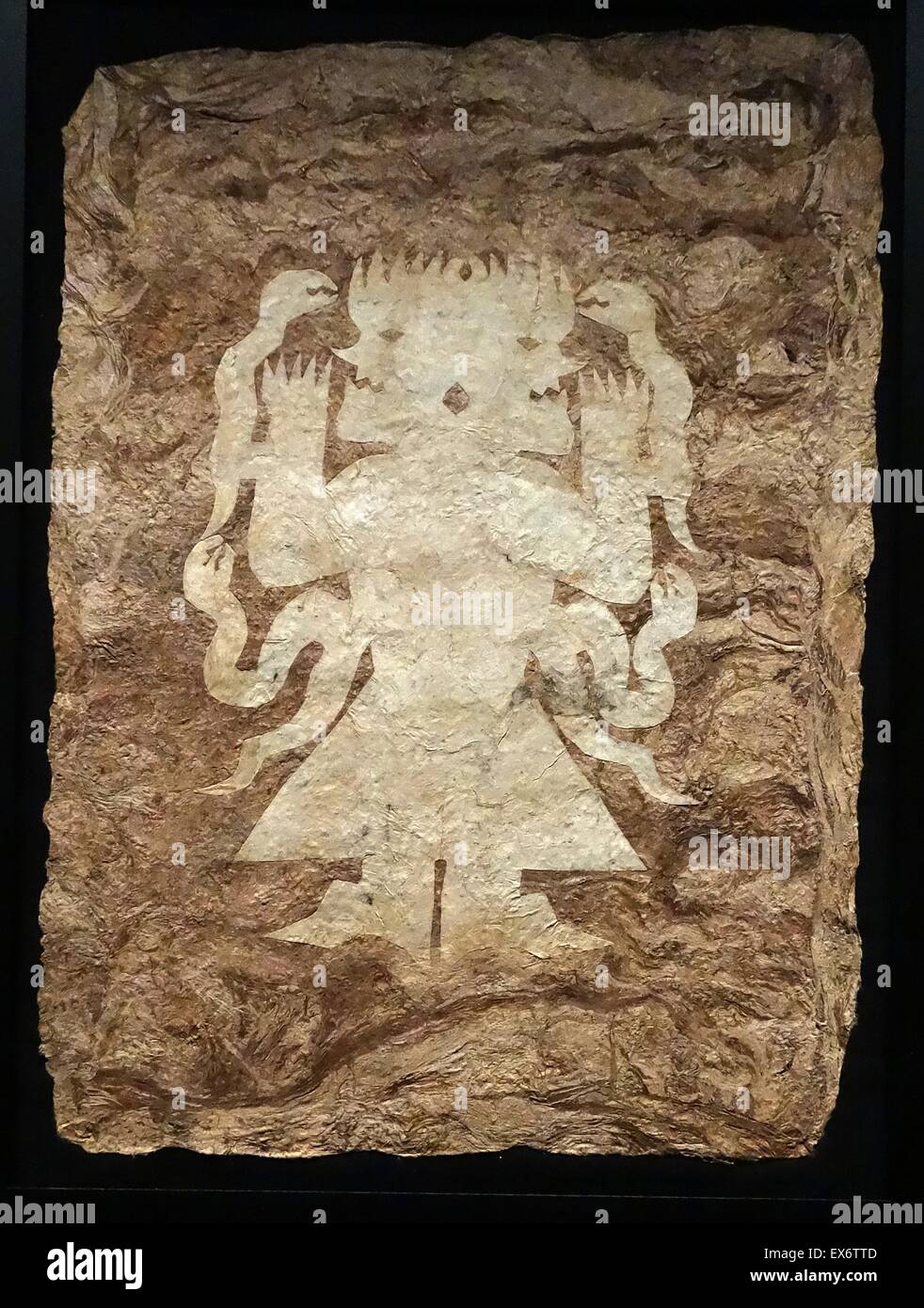 Carta idoli del Messico. Parte di una serie di carta idoli che illustrano una serie di icone dal diavolo per gli aspetti di natura. Dal Messico. Foto Stock